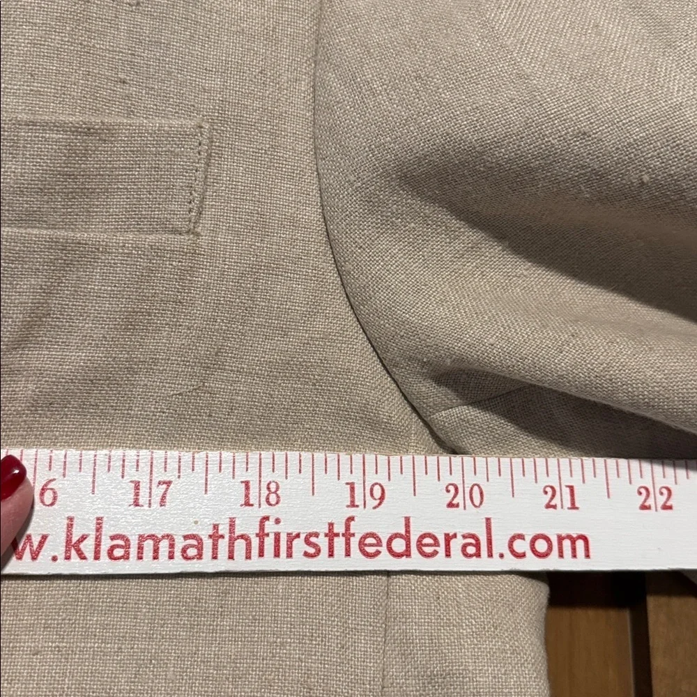 NWT Island Importer Linen Blazer Jacket Sport Coat Mens 41 Tan beach coastal
